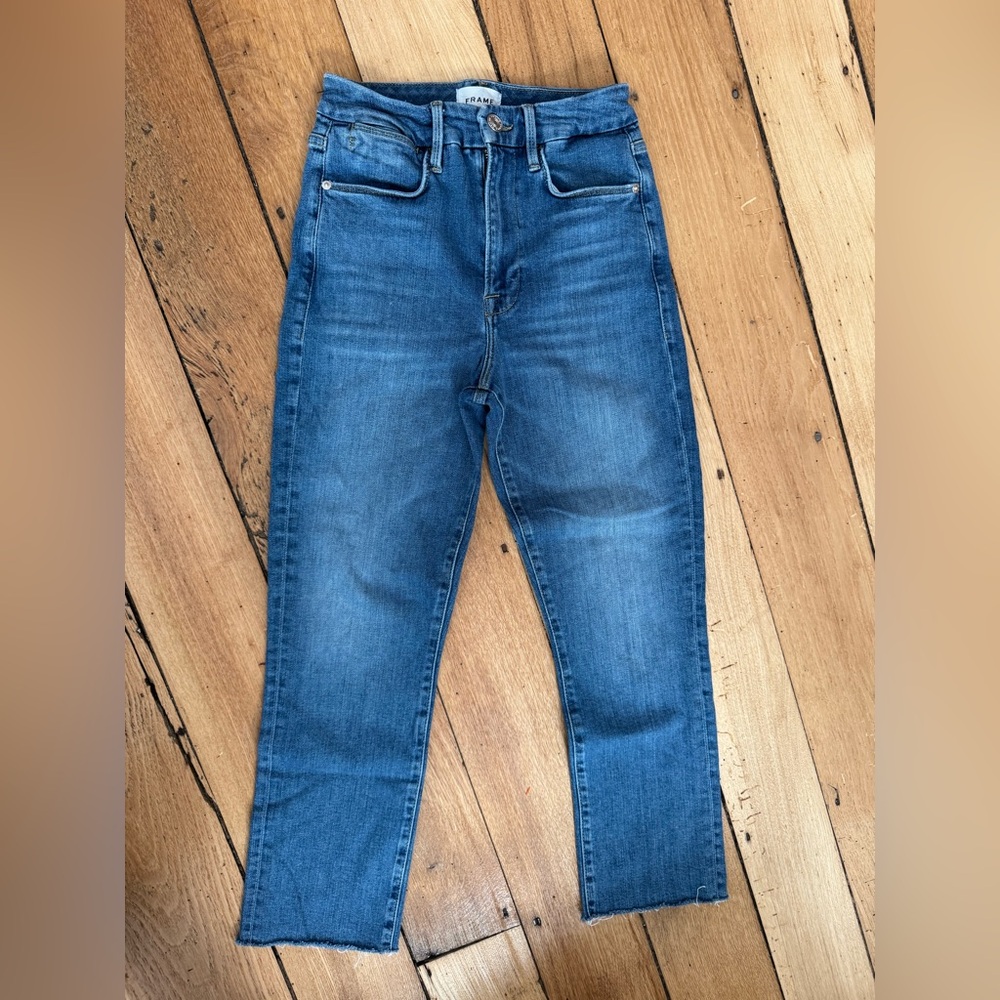 Frame Denim Women’s Le Super High Straight Jeans Size 27